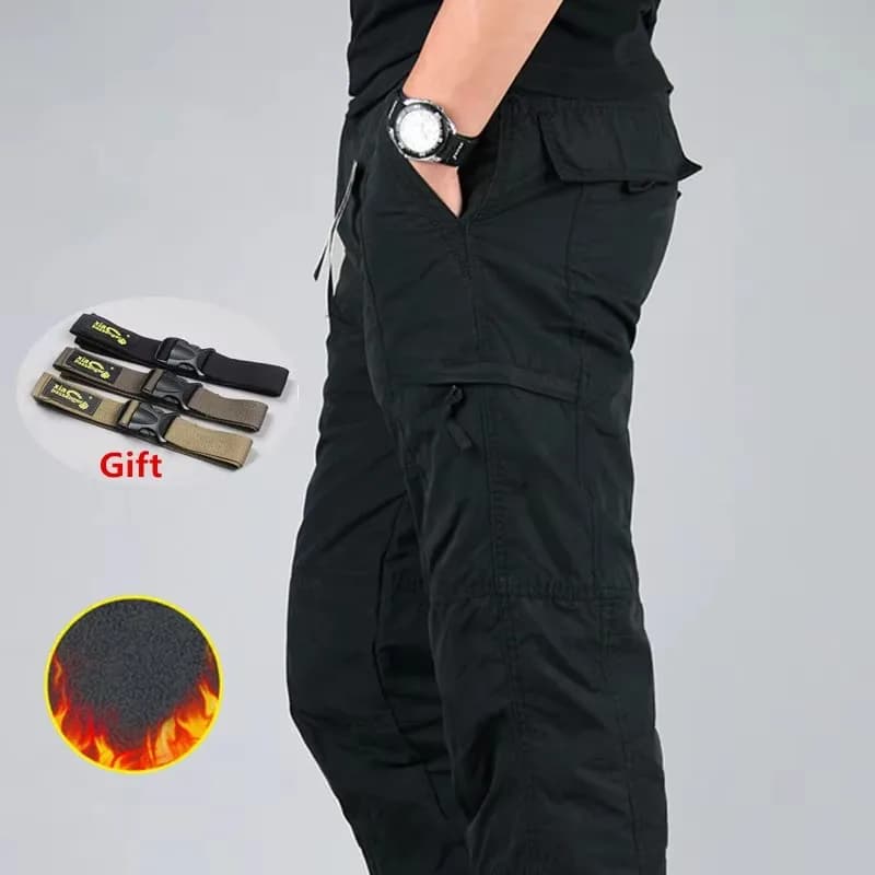 Pantalon cargo polaire tactique homme hiver 3XL pour pêche par grand froid coréen
