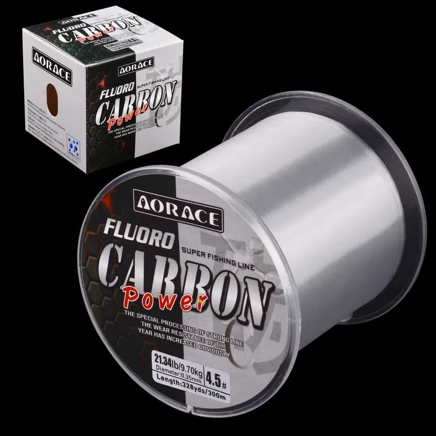 Ligne fluorocarbone Aorace 300M japonaise carbone nylon 1-15kg plongeante mer
