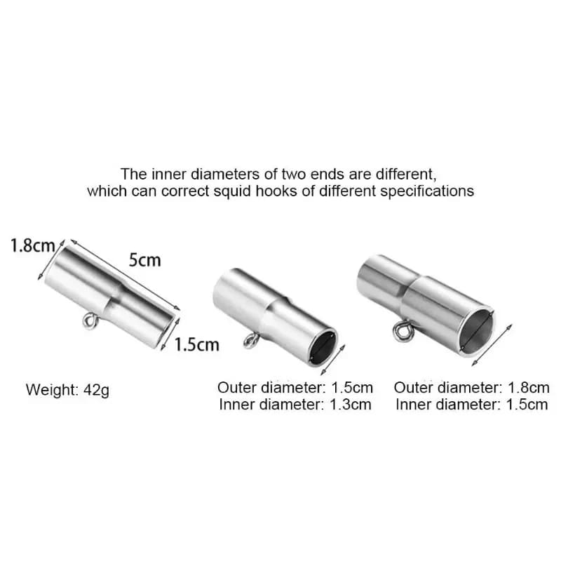 Correcteur d'hameçon calamar pour récupérer les hameçons poulpe, aiguille de pêche carpe en acier inoxydable