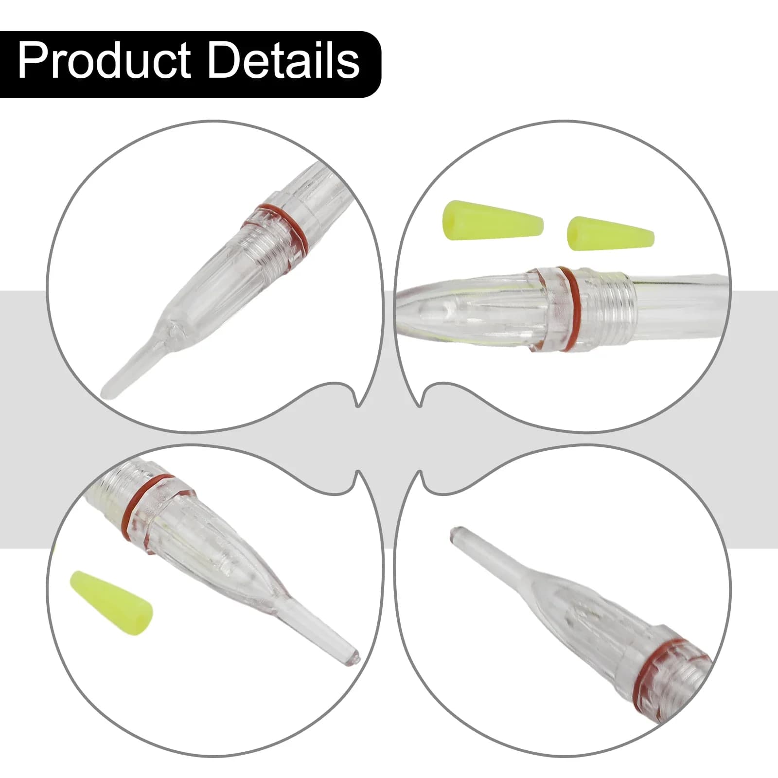 Lampe électronique de pêche nocturne étanche 72mm - Bâton lumineux attirant les poissons sous-marin accessoires