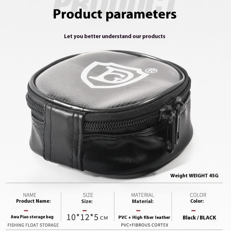 Sac de rangement Apo transparent maille pour flotteurs et petits accessoires de pêche - Kit pratique