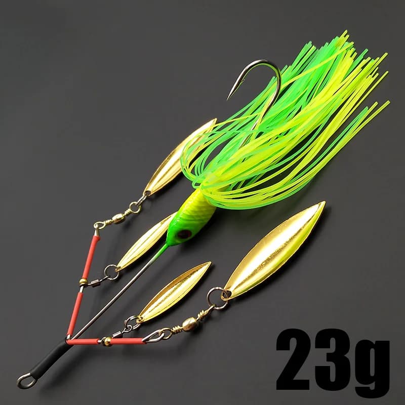 Leurre spinner bait Lunker 23g - Hélice bruyante et vibrations pour brochet, perche et truite