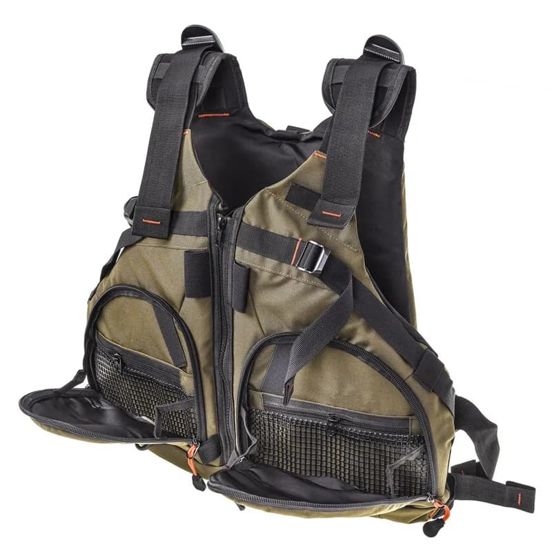 Gilet de pêche adulte portable ultra-fin léger - Mailles respirantes ajustables - Veste technique pêche