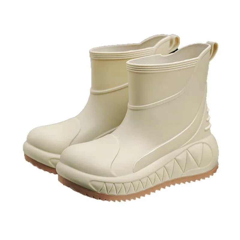 Bottes de pluie courtes homme mode pêche anti-dérapantes semelle épaisse résistantes extérieur lavage auto