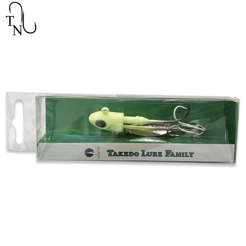 Leurres jig TN68 10g à 40g avec hameçons triples pour pêche du perche et black bass en eau douce