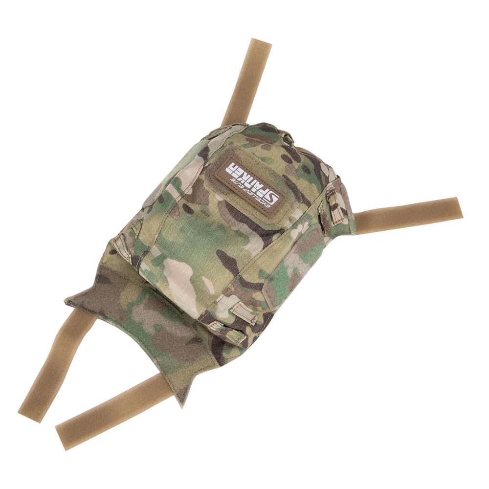 Housse tissu camouflage pour casque pêche - Accessoire airsoft adaptable pêche sportive extérieure