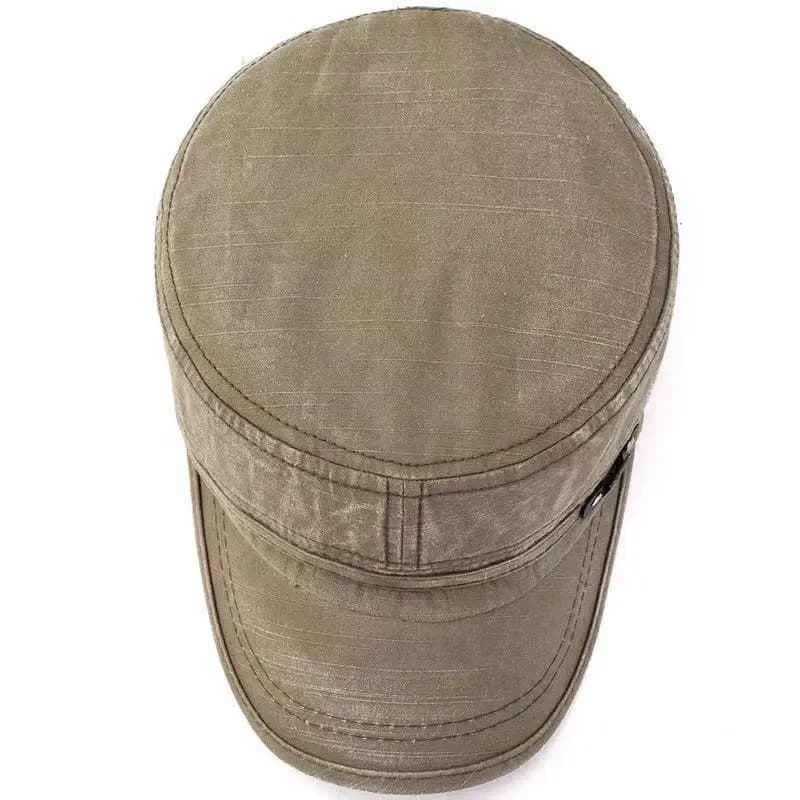 Casquette militaire coton pêche réglable - Style rétro armée pêcheur outdoor homme femme