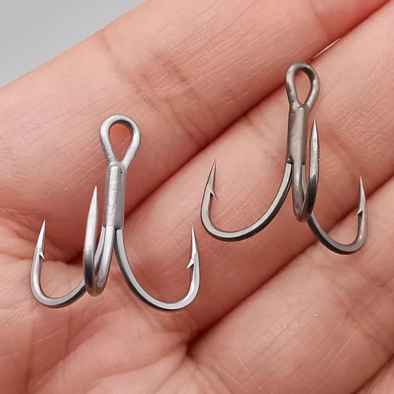 Hameçons triple LUREHOLIC 3X 4X super résistants anti-corrosion pour pêche en mer et eau douce