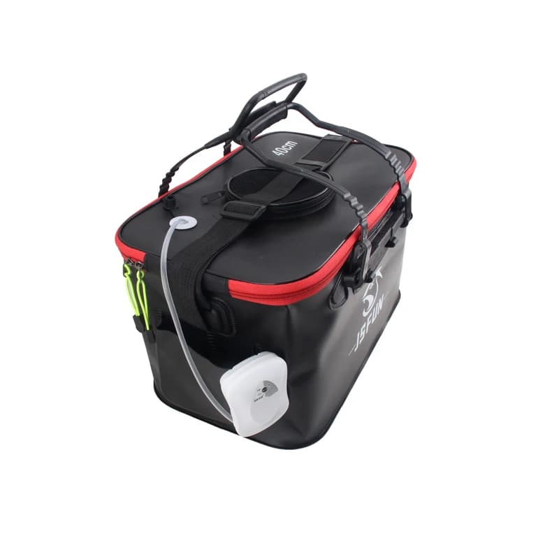 Seau de pêche pliable EVA portable pour poissons vivants sans pompe à oxygène réservoir eau extérieur