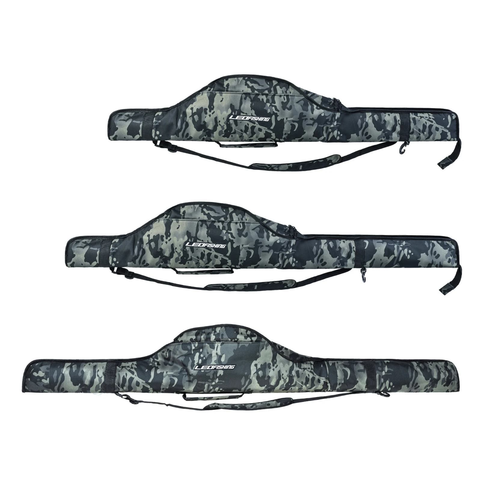 Sac pliable pour cannes à pêche 160cm/140cm/120cm - Transport et rangement portable pour matériel de pêche