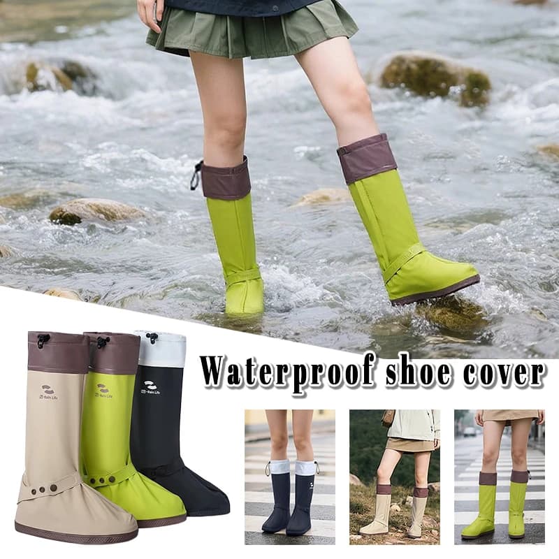 Protège-chaussures PVC imperméables réutilisables - Covers antidérapants pour randonnée et montagne unisexes