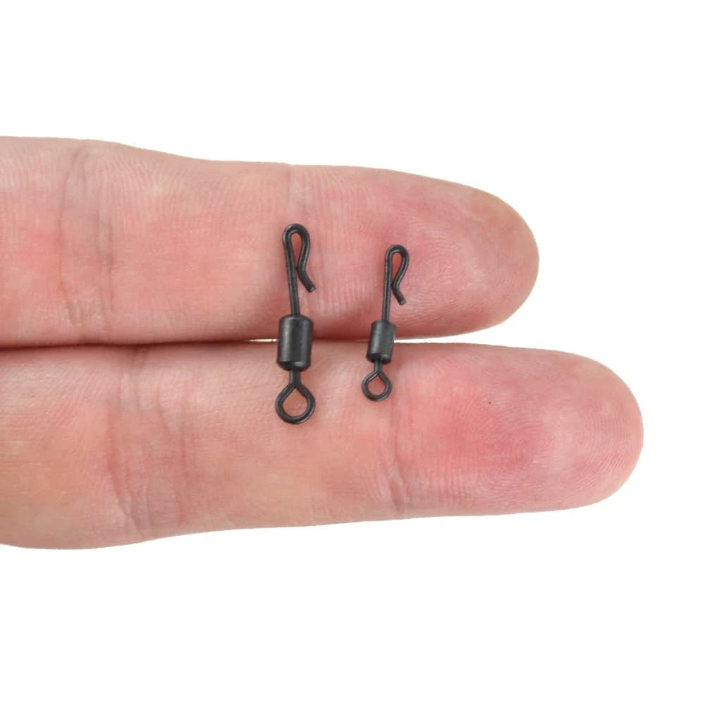 Émerillons acier inox 20 pièces Hirisi pour montages carpe - émerillons rapides qualité supérieure