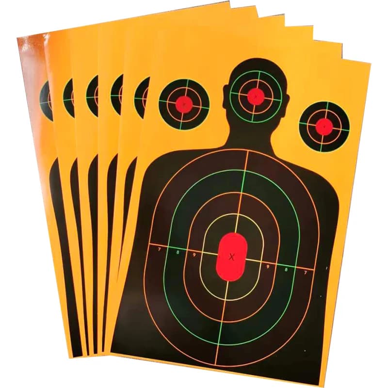 Cibles réactives Splatter 12x18 pouces pour fusils, pistolets, airsoft et carabines à plomb