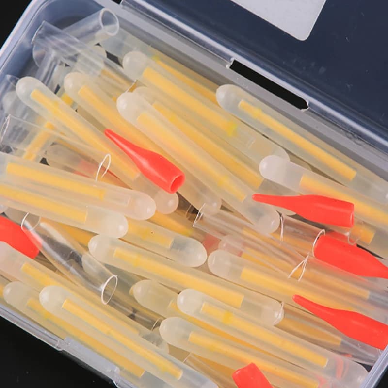 Bâtons lumineux pêche diamètre fluo haute visibilité 80/160PCS - tiges flottantes lumineuses pêche nocturne