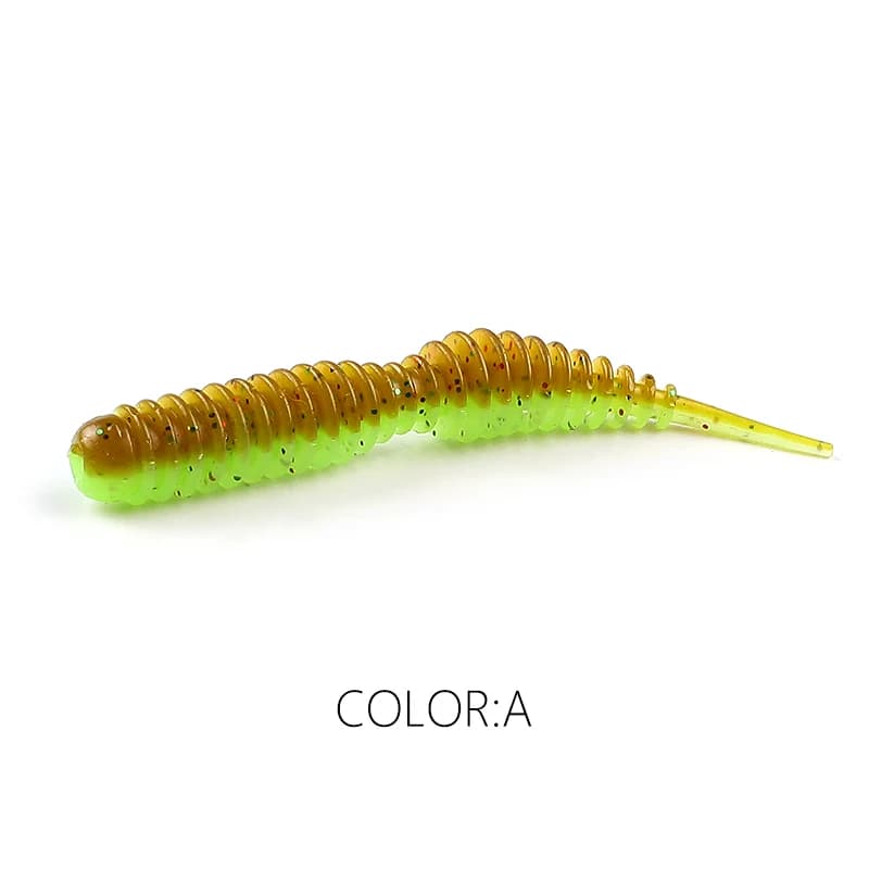 Ver souple Tanta 40mm-63mm avec sels attractants - appât silicone odorant pour pêche tous carnassiers