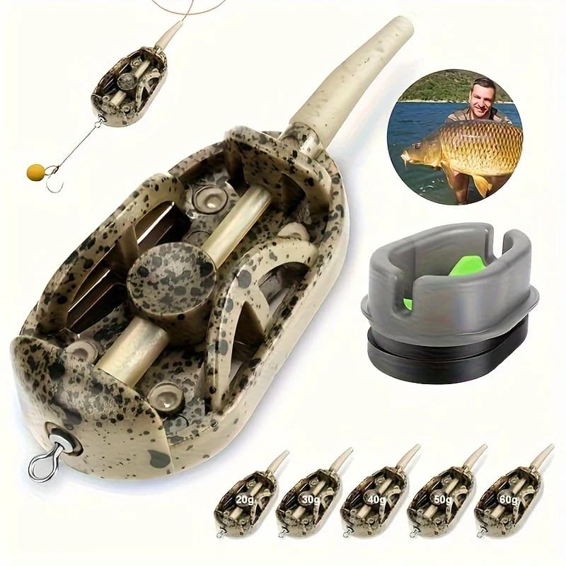 Feeder method 20g à 60g inline - Kit feeder pour pêche à la carpe au coup et au feeder