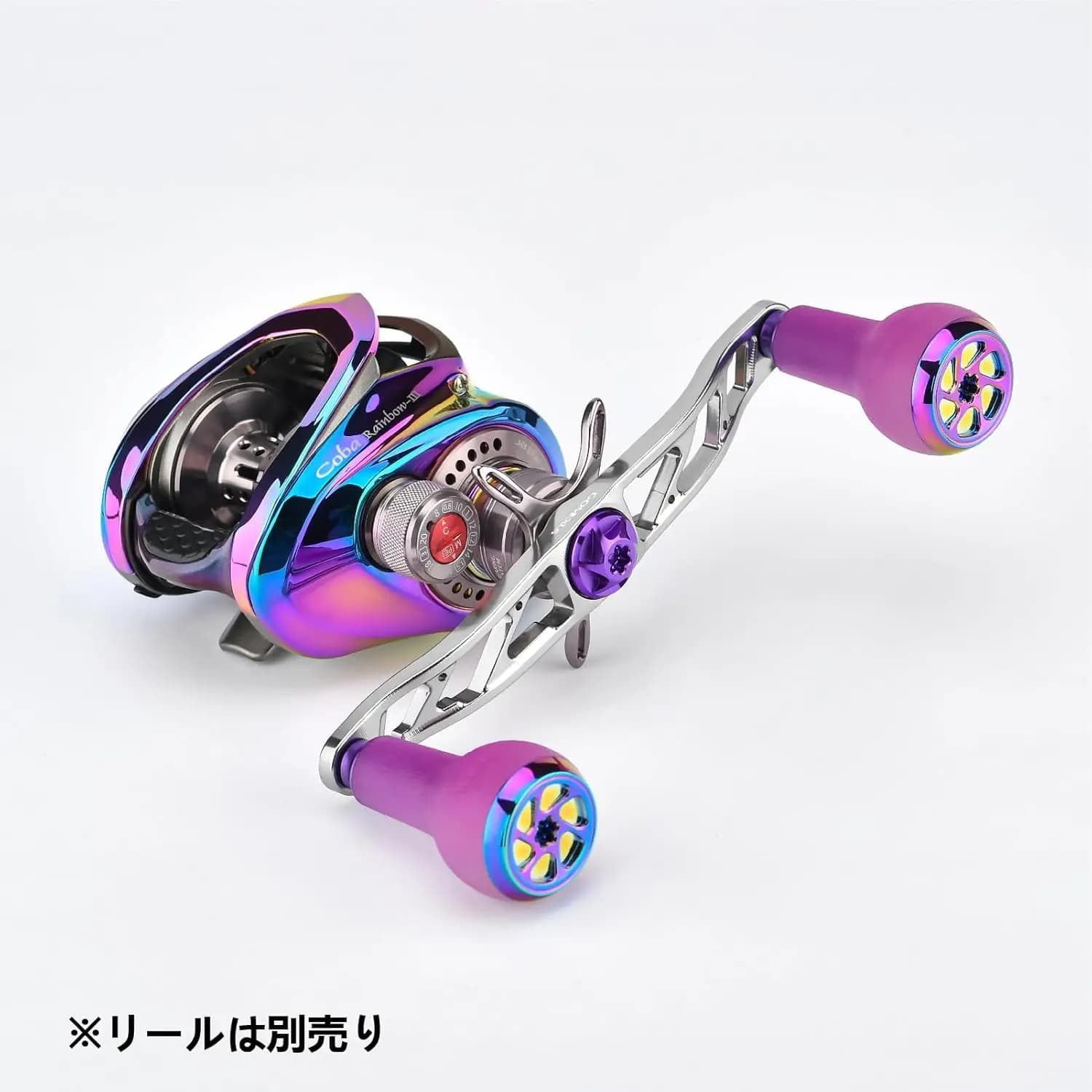 Manivelle Power Handle GOMEXUS 120mm avec poignée TPE 27mm pour moulinets casting Shimano Daiwa Abu Garcia