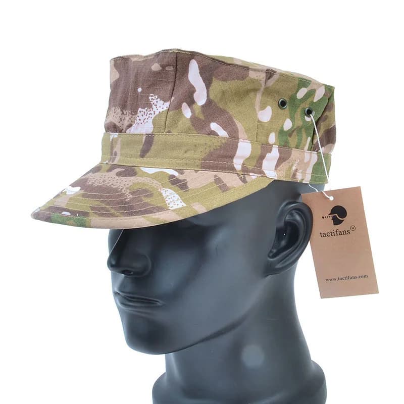 Casquette octogonale camouflage Tactifans - RipStop nylon pêche chasse sport outdoor