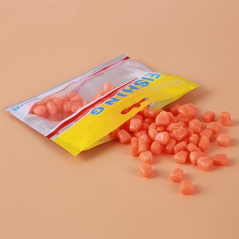 Leurres souples silicone 100 pièces pour carpe - appâts artificiels au maïs avec odeur attractive