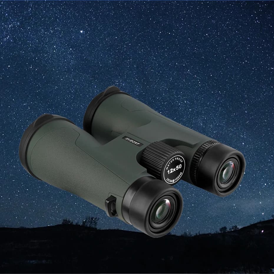 Télescope SVBONY SA203 jumelles 12x50 professionnelles puissantes BAK4 IPX7 étanches observation oiseaux astronomie