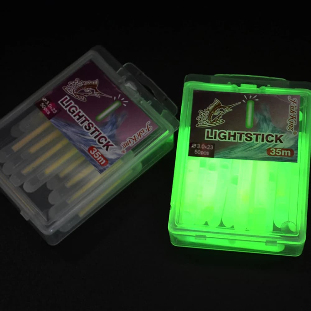 15 bâtons luminescents pêche étoilés 4.5x3.9cm lumière flottante vers luisants accessoires matériel