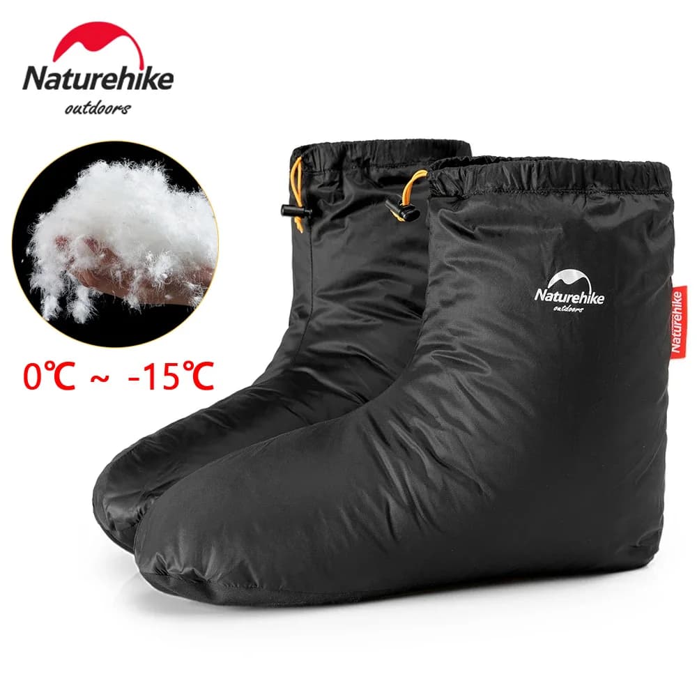 Chaussettes duvet d'oie imperméables coupe-vent chaudes pour randonnée hiver outdoor légères unisexe
