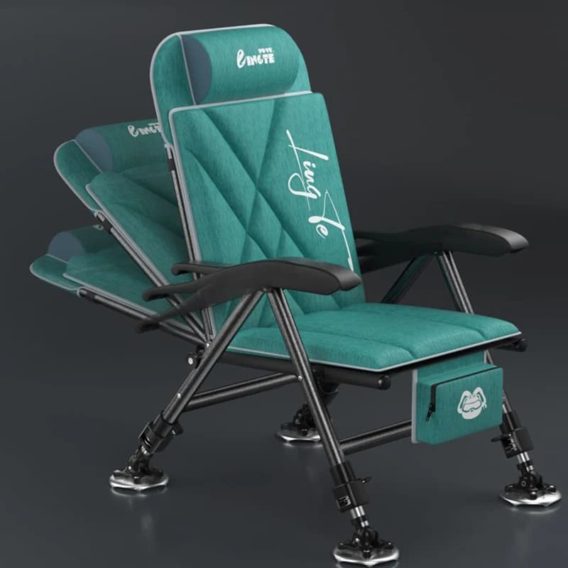 Chaise pêche européenne 2024 design anti-gravité - Siège pliant acier épaissi pour pêche eau douce