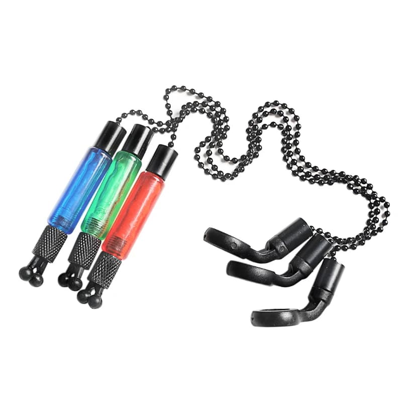 Set swinger acier aluminium 4 couleurs pour alarmes pêche carpe - Indicateur de touche avec chaîne
