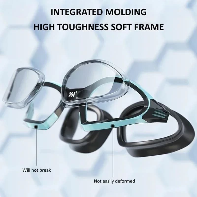 Lunettes natation professionnelles HD étanches anti-buée silicone bonnet natation compétition