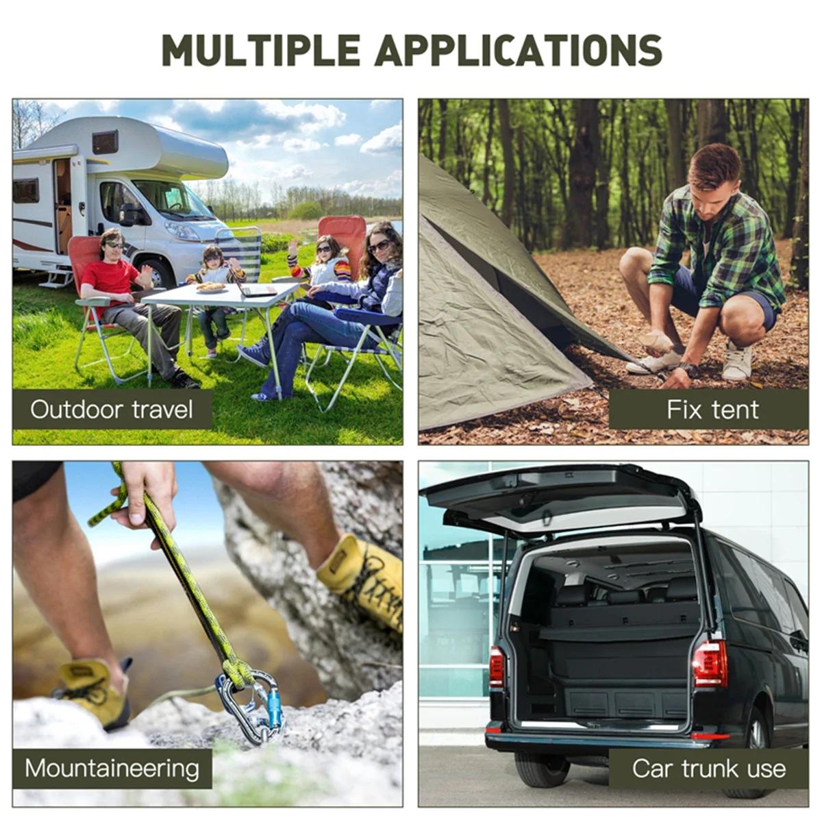 Corde élastique bungee robuste avec mousquetons - Accessoire kayak vélo camping rangement pêche
