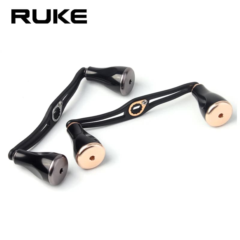 Manivelle de moulinet Ruke en alliage aluminium 130mm - Compatible Daiwa/Shimano/Abu - Accessoire DIY pêche