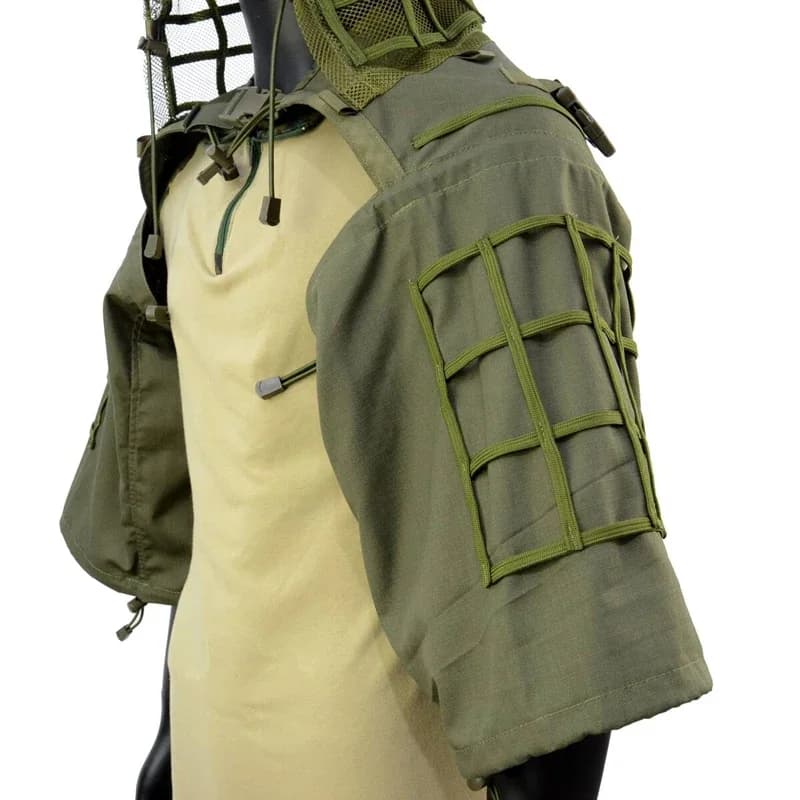 Châle sniper ghillie airsoft tactique - Tenue camouflage chasse pêche paintball outdoor