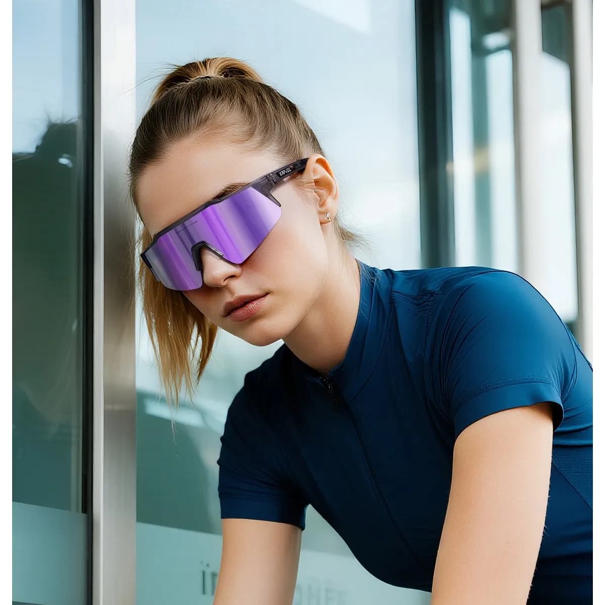 Lunettes de vélo polarisées KAPVOE pour homme et femme - VTT, route, pêche et sports outdoor