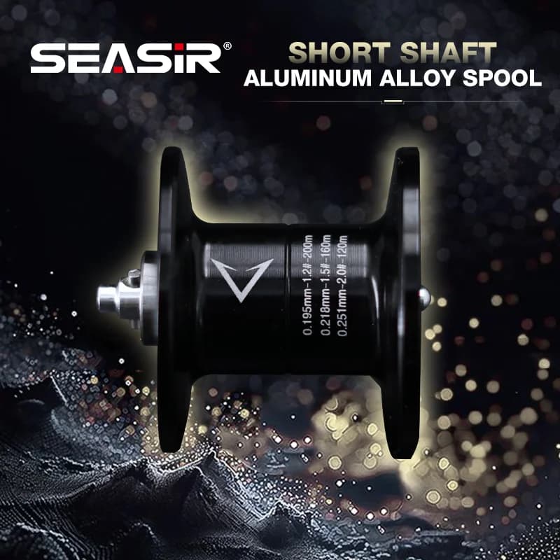 Moulinet baitcasting Seasir Vortex 149g haute vitesse 7.0:1 5+1 roulements max drag 8kg pour mer et eau douce