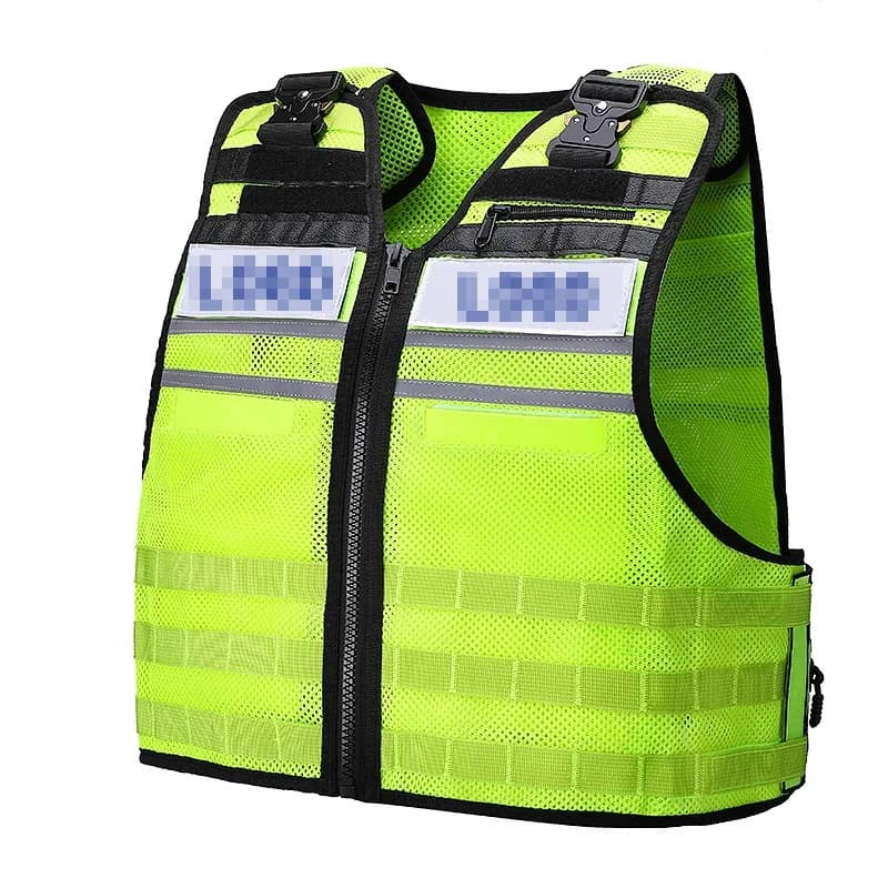 Gilet tactique Molle respirant et multifonction à maillage amovible pour pêche et duty