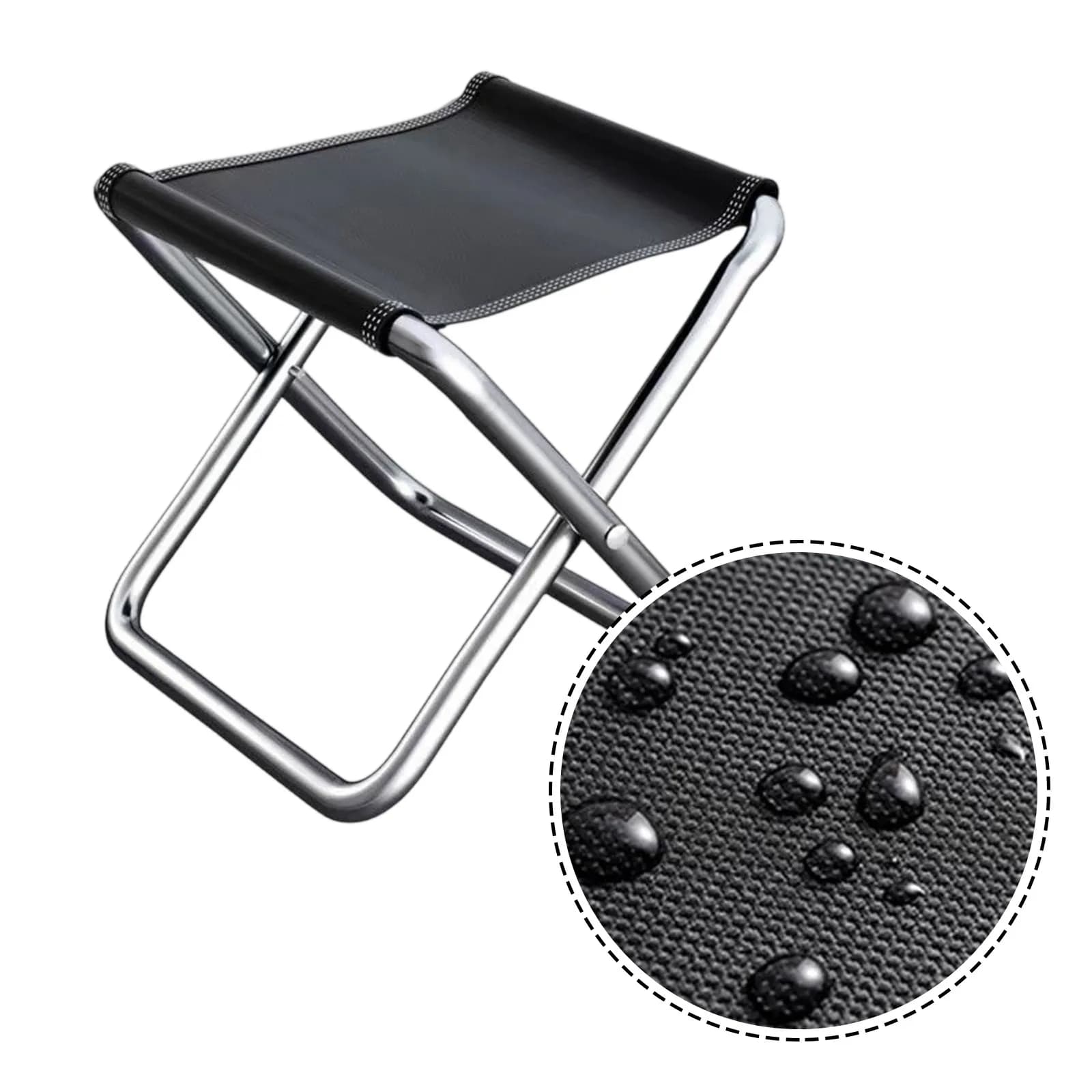 Tabouret de pêche pliant portable en aluminium ultra-léger pour camping pique-nique extérieur