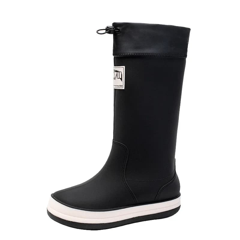 Bottes de pluie couple mode haute qualité - Chaussures élastiques imperméables export pêche antidérapantes