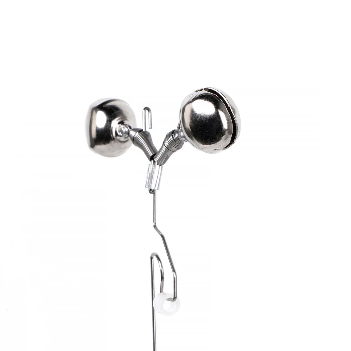 Clochette d'alarme en acier inoxydable pour pêche - indicateur de touche durable pour matériel de pêche