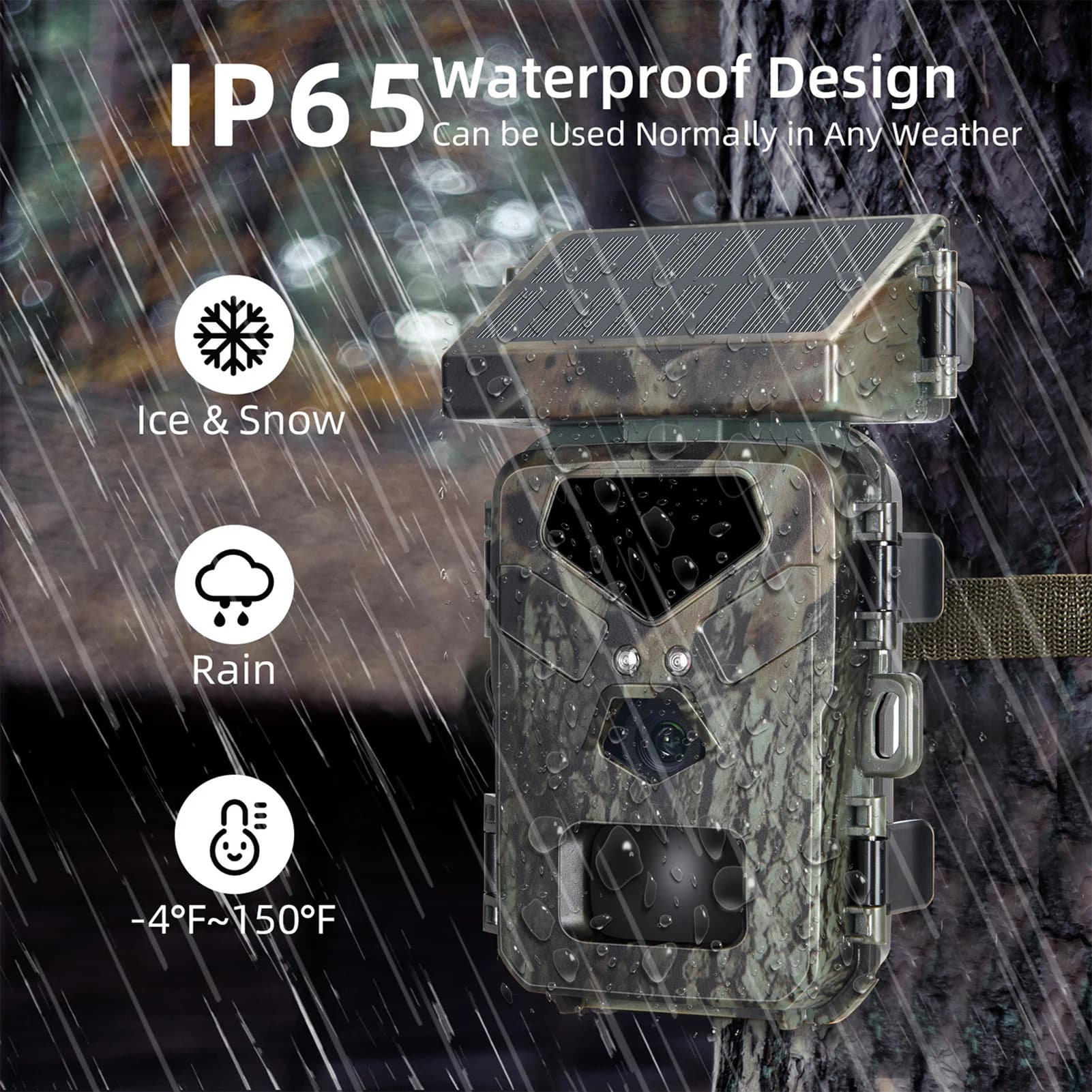 Caméra de chasse polyvalente 20MP avec déclenchement 0.3s - Vision nocturne et détection de mouvement