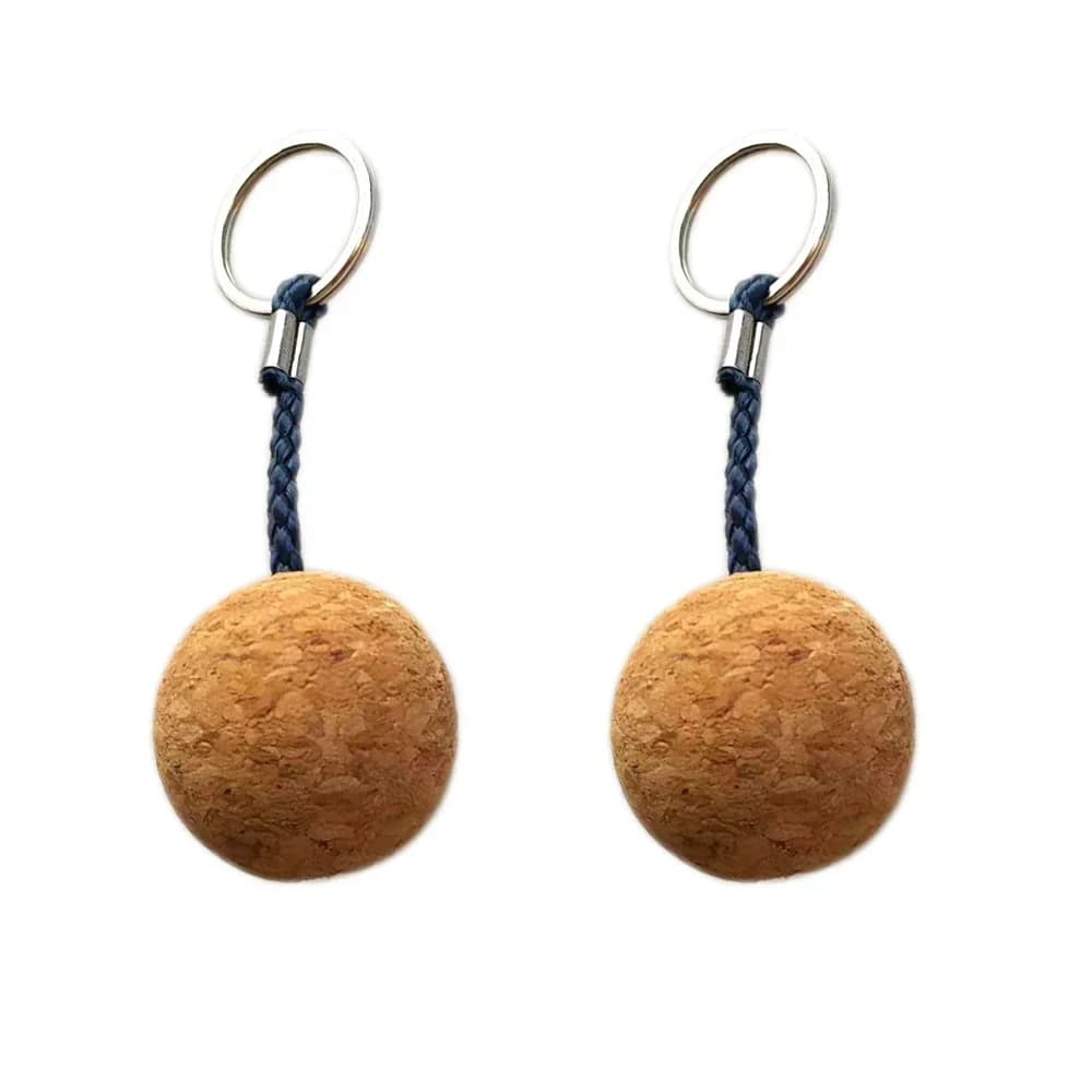 Porte-clés flottant liège 3,5cm pour kayak et canoë - Accessoire de pêche léger et insubmersible