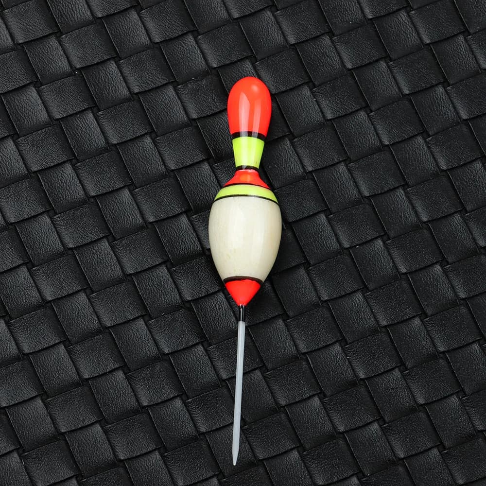 Flotteur de pêche bicolore mixte, bâton flottant réglable pour une détection de touches optimale en eau douce