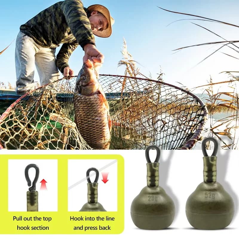 3 plombs de pêche spécial carpe accessoires équipement pour pêcheurs exigeants