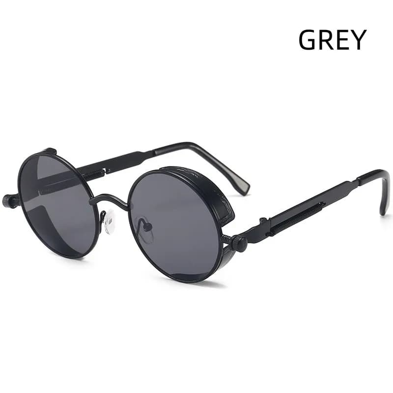 Lunettes de soleil rétro steampunk unisexe fashion pour pêche et outdoor protection UV style vintage tendance homme femme