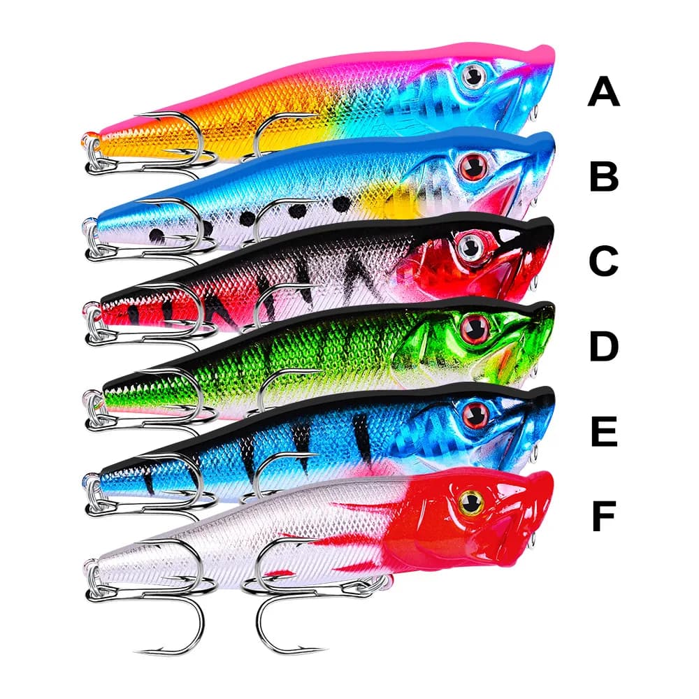 Leurre Popper Topwater FLYSAND 93mm 12.5g - Appât Dur Pêche aux Leurres pour Carnassiers