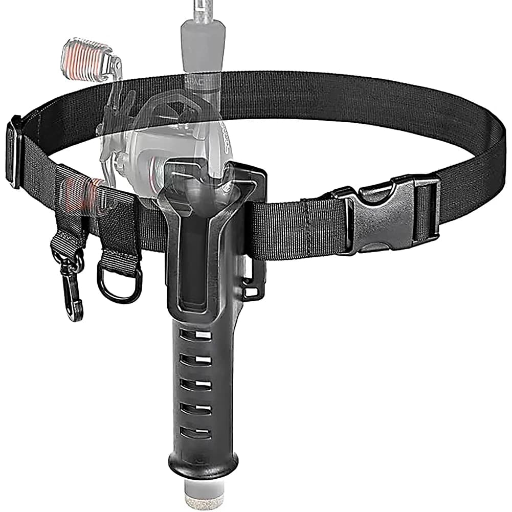 Ceinture de wading ajustable avec porte-canne - Pour pêche en waders - Spinning, lancer, mouche