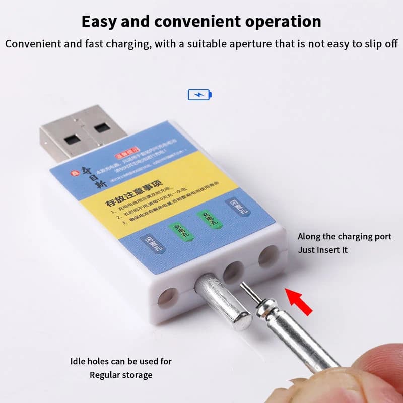 Alarme mordeur rechargeable USB pour pêche - Flotteur avec batterie CR425 et accessoires de charge