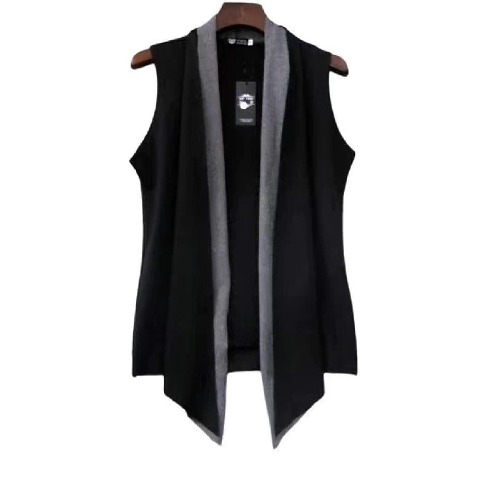 Veste cardigan unisex streetwear épurée 2025, coupe slim et couleurs sombres pour un style campus tendance