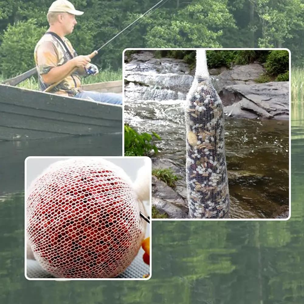 Sachet soluble PVA amorce carpe pêche au feeder enveloppe leurre mesh outils pêche rechargeable