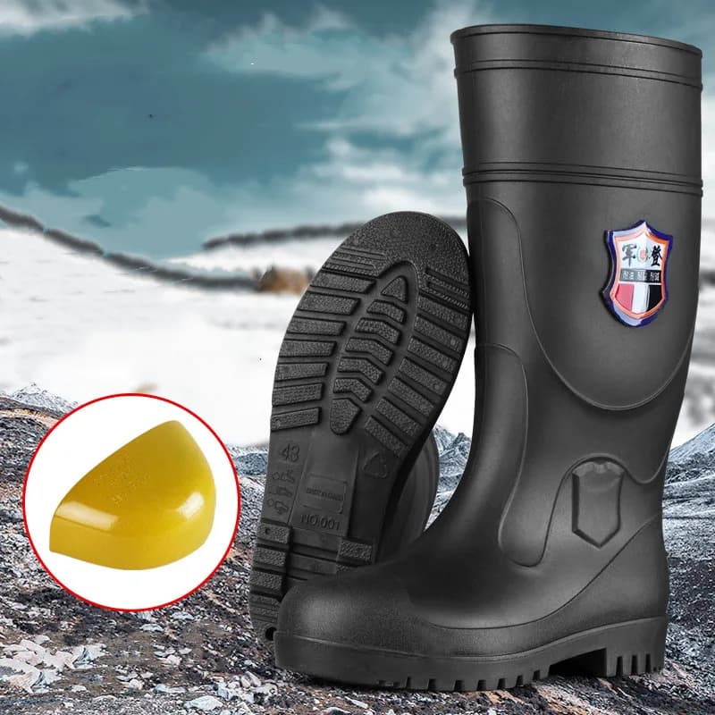 Bottes de sécurité anti-écrasement anti-perforation pêche secours pompiers travaux dangereux