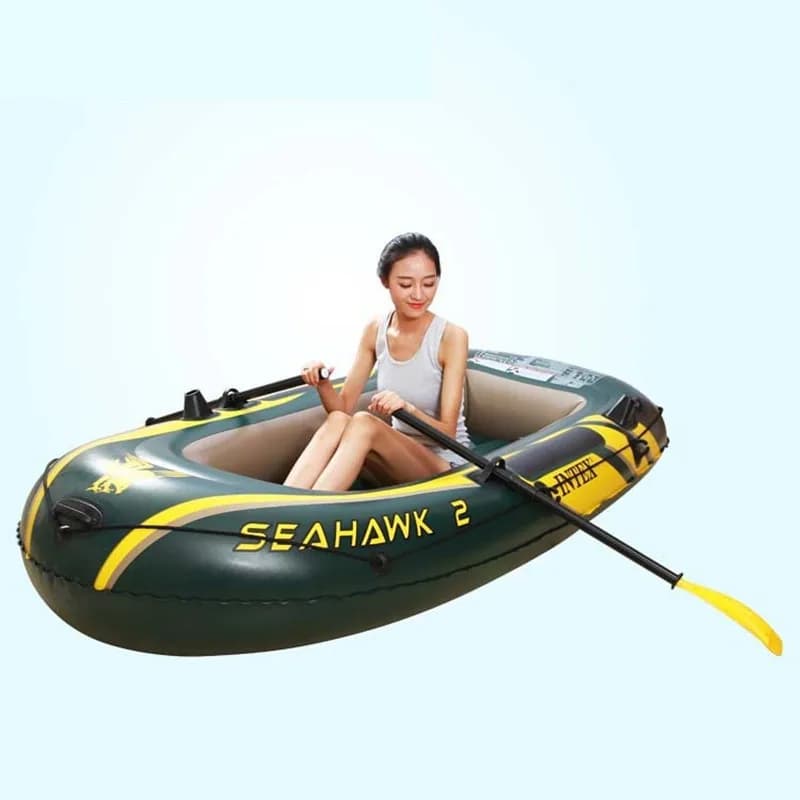 Kayak de pêche gonflable INTEX 68347 Sea Eagle - Bateau pneumatique renforcé avec valve de charge
